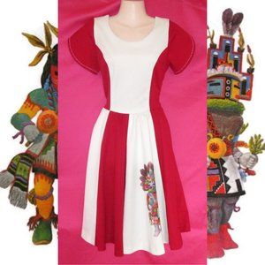 1970s vintage tribal ethnic native warrior dress size medium 6